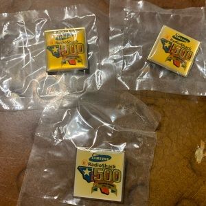 2002 Samsung lot if 3 RadioShack 500 Texas Motor Speedway NASCAR Race Pin USA